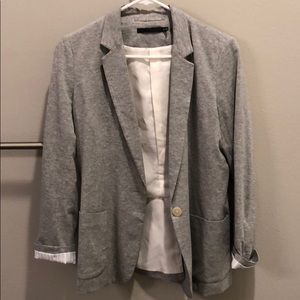 Uniqlo grey cotton blazer